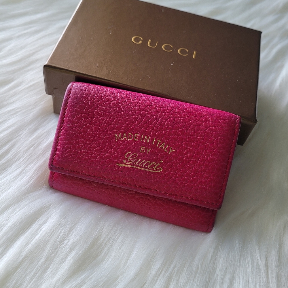 Gucci Pink Leather 6 Key Holder 🔑